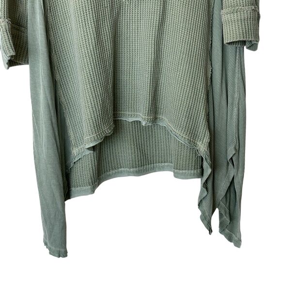Karyn Seo sage green waffle knit Tunic embroidered boho tunic L - Picture 4 of 11